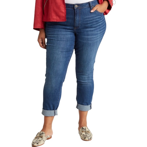Kut from the Kloth Denim - KUT FROM THE KLOTH Katy Boyfriend Dark Wash Jeans